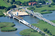Luftbild Meiningenbrücke mit Behelfsumfahrung - Bild vergrößern ...