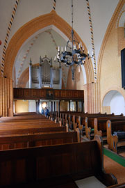Kirche Marlow - Blick zur Orgel
