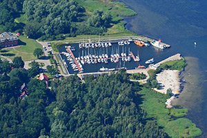 Luftbild Hafen Barhöft - Bild vergrößern ...