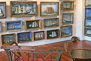 Windjammer-Museum - 230 Segelschiffdioramen im Obergeschoss